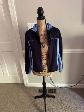 Oleg Cassini Sport Navy Jacket with Light Blue Panels